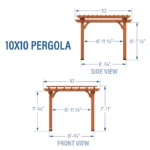 10x10 Beaumont Pergola - Image 7