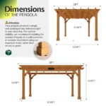 10' x 12' Cedar Pergola