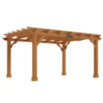 10' x 12' Cedar Pergola with Trellis Roof