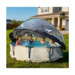 12ft Round Multifunctional All-Weather Pool Dome, Outdoor Enclosure & Cover for Frame Pools