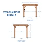 10x10 Beaumont Pergola - Image 3