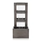 Alpine Corporation 43" Metal Tiered Waterfall Fountain