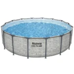 Bestway Steel Pro MAX - 16' x 48", Grey -Round Above Ground Swimming Pool Set