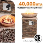 COSIEST Outdoor Propane Fire Pit Table
