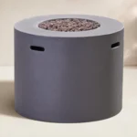 Caelan Round Concrete Propane Smokeless Fire Pit Table with Hidden Fuel Tank - Image 7