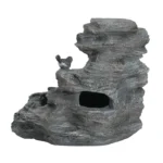 Christopher Knight Home - Hailey 4-Tiered Concrete Rock Waterfall Fountain Outdoor Garden Decor with LED Lights - Image 2