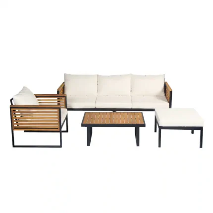 Christopher Knight Home - Mason 4-Piece Acacia Wood and Metal