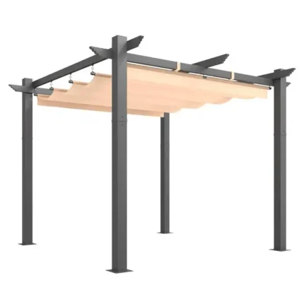 EROMMY 10' x 13' Outdoor Pergola with Retractable
