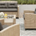 Jett 4 - Person Wicker / Rattan Outdoor Sofa Seating Group