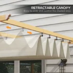 Outsunny 10' x 10' Retractable Pergola Canopy