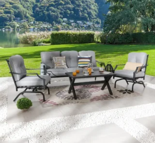 Patio Festival 4-Piece Outdoor Metal SOFA