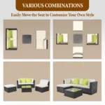 Outdoor Conversation Seating (Beige)