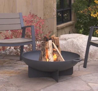 Real Flame Grey Anson Fire Bowl
