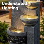 Stone-Texture Weather Resistant Garden Polyresin 4-Tier