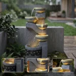 Stone-Texture Weather Resistant Garden Polyresine